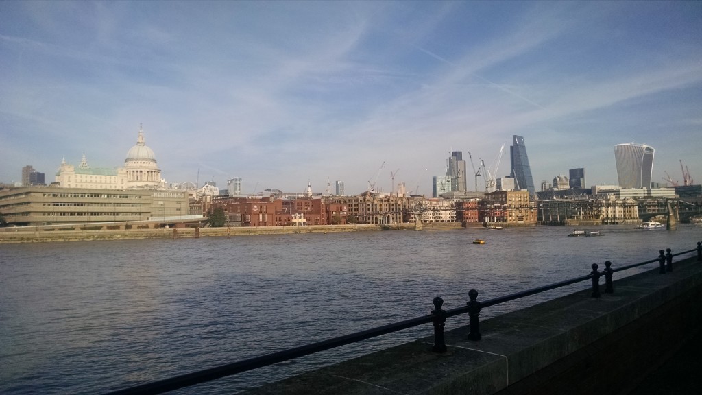 River and London skyline
