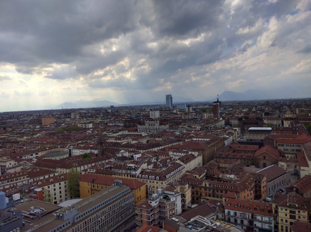 View of Torino from the top of the mole